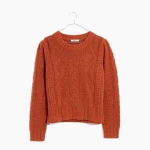 Madewell Ridgecrest Cable Pullover Sweater